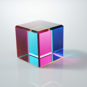 Ornement en cristal dichroïque changeant de couleur, fusion de couleurs <span class=keywords><strong>CMY</strong></span>, artisanat en verre pour la décoration de la maison, accessoire de photographie, cadeau créatif - Product Image 2