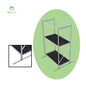 Support de culture vertical d'intérieur mobile Support médical réglable à 2/3/4 couches Système de culture modulaire vertical Bancs à plateaux hydroponiques - Product Image 6
