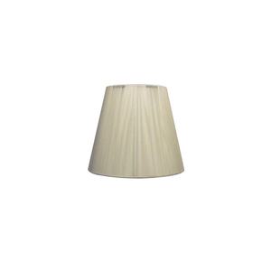 Paralume in filo metallico E27 in colore beige (35x18x23 cm) per lampade, ideale per decorare e fornire una luce delicata. - Product Image 1