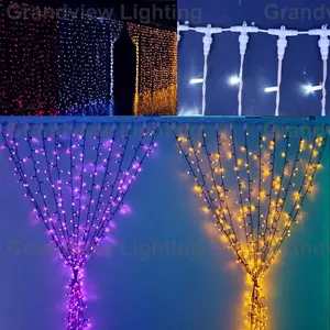 חיצוני עמיד למים LED וילון אור LED חג המולד אור לחג לקשט