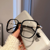 Nuevas gafas cuadradas antiluz azul de moda, montura óptica retro con lentes transparentes, gafas para ordenador, compatibles con todas las formas de cara