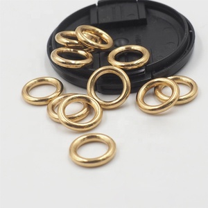 Argola de Latã<span class=keywords><strong>o</strong></span> Sólido 10mm-38mm, Fivela de Metal Sem Costura para Gancho de Bolsa, Acessórios Fortes para Bolsas, Tamanhos 12mm-32mm - Product Image 5