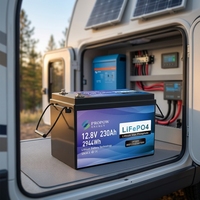 Batterie LiFePO4 Propow grande capacité à décharge rapide 12V 628Ah, batterie lithium robuste pour camping-car, hors réseau, ESS