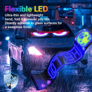 Tại Chỗ Hàng Hóa Ứng Dụng Điều Khiển Từ Xa Xe <span class=keywords><strong>LED</strong></span> Ma Trận Pixel Bảng Điều Chỉnh RGB Ma Quỷ Mắt <span class=keywords><strong>LED</strong></span> Ánh Sáng <span class=keywords><strong>LED</strong></span> <span class=keywords><strong>LED</strong></span> Đôi Mắt Thiên Thần Cho Xe Tải Offroad - Product Image 4