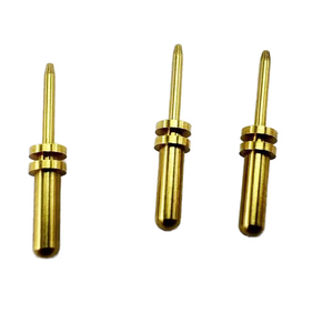 Nhà Máy bán hàng trực tiếp tùy chỉnh <span class=keywords><strong>Brass</strong></span> thiết bị đầu cuối pins vàng/bạc/Nickel mạ điện Plug-in loại tùy chỉnh khối thiết bị đầu cuối - Product Image 2