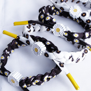 Daisy Woven <b>Bracelet</b> Floral Pattern Unisex Jewelry Gift for Students and <b>Couples</b> - Product Image 2