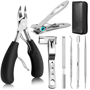 Nouveau kit de pédicure en acier inoxydable 7 pièces, coupe-ongles pour ongles incarnés, coupe-ongles rotatif à 360°, vente en gros - Product Image 1