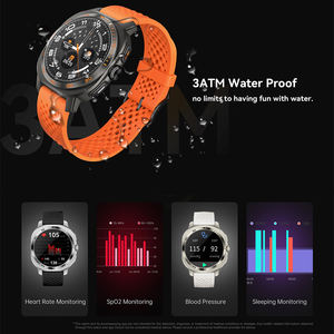 NFC SOS pusula uzun Cruise 3ATM <span class=keywords><strong>Smartwatch</strong></span> prof <span class=keywords><strong>Smartwatch</strong></span> ile yeni AM32 AMOLED 1.43 inç dokunmatik ekranlı akıllı saat - Product Image 4