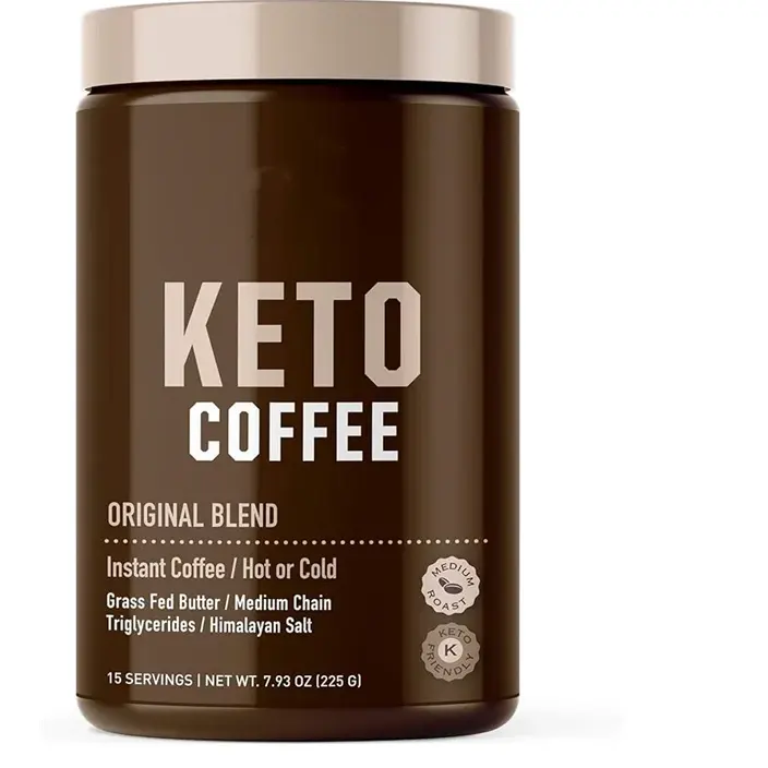 Venda quente KETO Café em pó Energia e suplemento dietético Proteína de café cetogênica em pó