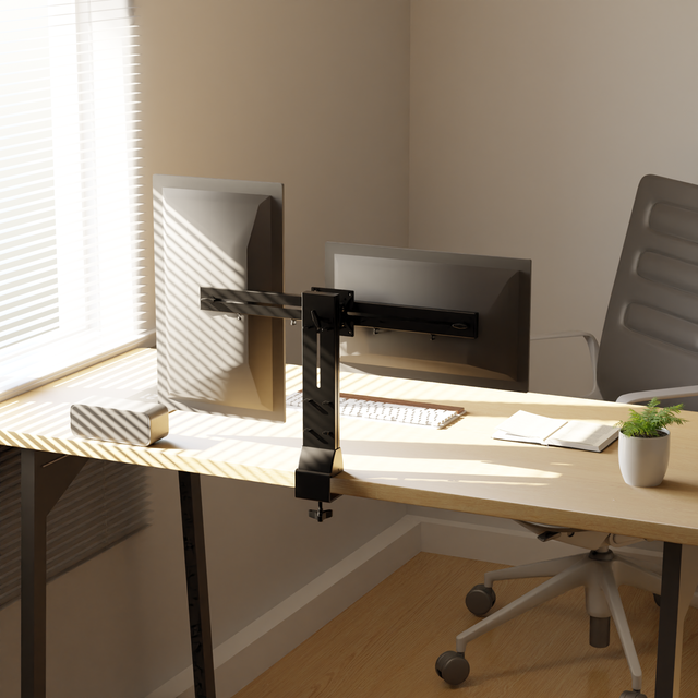 Computer Accessories Dual Arm up to 32 Hospital Laptop Holder for Gaming Dual Monitor Arm