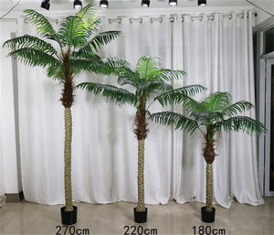 A1290 5-10 רגל גדול 9ft 9ft דגדגן עציץ מזויף 2 מ 'פלסטיק גדול מלאכותי עיצוב מקורה חיצוני צמח טרופית עץ דקל - Product Image 4