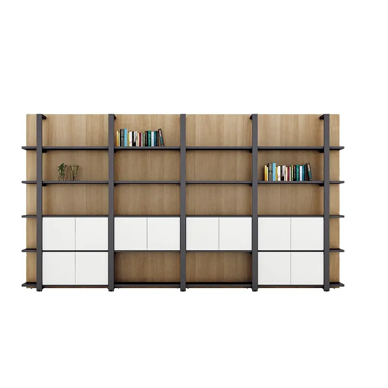 customize modern office room bookself open space room divider storage cabinet MFC MDF material File cabinets