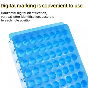 Múltiplos tamanhos disponíveis Tubos de Centrífuga de 60 buracos/96 buracos Tubos de painel duplo 0,5 ml/1,5 ml / 2ml PCR <span class=keywords><strong>Rack</strong></span> Laboratory Supplies - Product Image 4