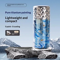 Tasse de voyage isotherme GETWICK en titane pur [Qinghe] avec infuseur à thé antibactérien, rétention de chaleur, portable, compacte, haute valeur, idéale pour les fêtes