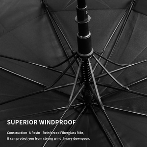 Paraguas de Golf Profesional, Impermeable y Resistente al Viento, con Empuñadura Ergonómica y Cómoda, Paraguas Recto de Pongee, Uso Confortable - Product Image 6