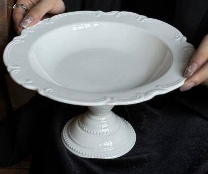 White 9.25inch High plate
