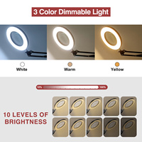 5X USB LED Magnifying Glass Desk Lamp 3 Colors LED Light 10 Level Lighting Adjustment for Reading Rework Soldering Luxury