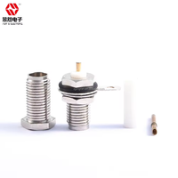 8HEX niquelado para SMA hembra microstrip RF conectores coaxiales 50ohm pared recta conexión a tierra 1P microondas electrónico