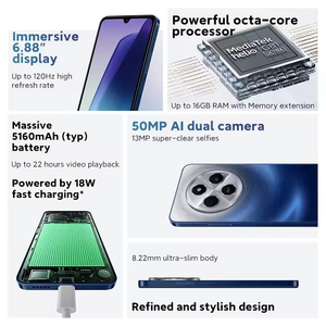 Smartphone Redmi 14C Originale Globale Octa Core Schermo HD da 6,8 Pollici a 120Hz LTE Doppia Fotocamera Tedesca Batteria da 5160 mAh Ricarica Rapida da 18W - Product Image 6