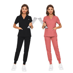 Pantalon de travail ajusté et respirant en coton/polyester/spandex pour femmes grandes tailles - Tenues médicales d'infirmières pour hôpital - OEM - Product Image 3