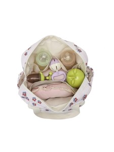 Organizador de Pañales de Tela de Algodón Acolchado con Bonito Estampado de Oso de Dibujos Animados, Bolsa de Pañales para Bebé y Mamá - Product Image 6