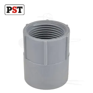 Grey Color Electrical PVC Female Type Adaptor With UL Mark