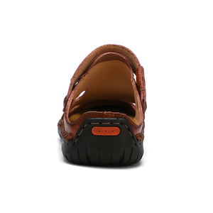 Sandalias Retro de Alta Calidad para Hombre, Sandalias de Playa de Cuero a la Moda, Sandalias y Pantuflas Casuales de Cuero para Hombre - Product Image 4
