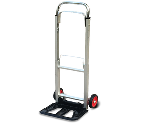 90 كجم الألومنيوم للطي عربة اليد <span class=keywords><strong>2</strong></span> عجلات طوي عربة الثقيلة منصات من الفولاذ المقاوم للصدأ ناحية دفع الشاحنات عربة - Product Image 6