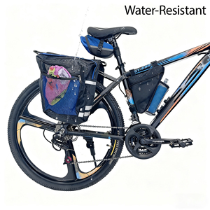 Sacs de vélo de grande capacité pour la ville et la montagne, sacoches doubles arrière pour vélo, sacoches de moto - Product Image 1