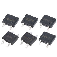 MB10S MBS série SOP4 mini pont redresseur SMD monté en surface 0.5A/0.8A/1A 1000V, adapté aux cartes de puissance