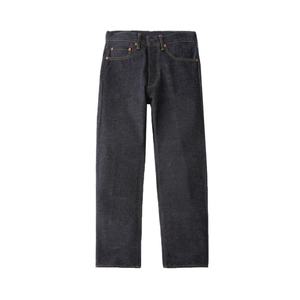Pantalon en jean unisexe tendance, style vintage, coupe oversize, décontracté, en denim selvedge épais pour hommes – Vente en gros - Product Image 1