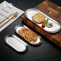 Li Qun Hot Sale Hotel Gold Luxe Eco-vriendelijke Ovale RVS Decoratieve Schaal voor Fruit, Cosmetica, Sieraden, Koekjes, etc.