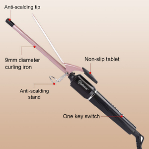 <span class=keywords><strong>Fer</strong></span> à <span class=keywords><strong>friser</strong></span> HATTEKER SK-963 9 mm <span class=keywords><strong>pour</strong></span> <span class=keywords><strong>cheveux</strong></span> courts et longs, <span class=keywords><strong>fer</strong></span> à <span class=keywords><strong>friser</strong></span> à petit cylindre en céramique avec température réglable - Product Image 2