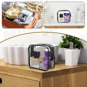 Hot Sale Portable Transparent PVC Cosmetic Bag Travel <b>Toiletry</b> <b>Storage</b> Bag Unisex <b>Storage</b> Bag with Custom Logo - Product Image 3