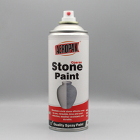 AEROPAK 400ML Aérosol inodore à effet pierre grossière artificielle pour peinture extérieure, revêtement liquide pour sols en gravier et pierres