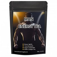 Teh Herbal Energi Pria Private Label OEM 5g*30 Sachet, Campuran Herbal Alami untuk Vitalitas Pria & Mengatasi Kelelahan