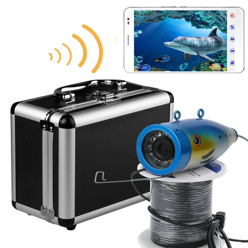 Рыболокатор FISHGANG HD wifi Беспроводная камера для подводной рыбалки с записью на 20 м с камерой 1000TVL