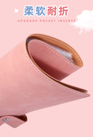 Porte-documents A4 en PU à feuilles mobiles avec boucle magnétique, classeur de bureau professionnel, logo personnalisé, vente en gros promotionnelle