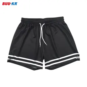 Buker Mesh Shorts All Over Print Custom,Blank 5 Inch Design Men Breathable Mesh Shorts