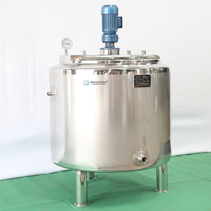 Cuve de mélange verticale en acier inoxydable 304 316L QIANGZHONG avec agitateur pour l'industrie cosmétique et biotechnologique - Product Image 3