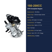 Four Wheeler 150 200CC GY6 Engine Built-in Reverse Gear Water-Cooled Balance Shaft Electric/Kick Start 4 CDI Karting Quad