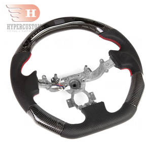 Convient pour <span class=keywords><strong>Nissan</strong></span> <span class=keywords><strong>GTR</strong></span> R35 Smart LED Carbon Fiber Steering Wheel Modification 6 O'clock Direction Change Leather - Product Image 3