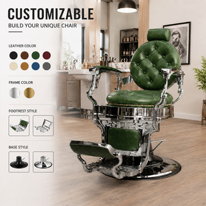 Fauteuil <span class=keywords><strong>de</strong></span> Barbier Hydraulique Vintage Doré <span class=keywords><strong>de</strong></span> Luxe avec Cadre en Aluminium, Prix <span class=keywords><strong>de</strong></span> Gros, pour Hommes, Idéal Salons <span class=keywords><strong>de</strong></span> Coiffure et Spas - Product Image 5