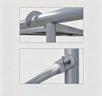 Andamio de Marco Tipo Mamparo de Acero de Grado Profesional para Construcción, Soporte Tubular, Andamio de Marco Tipo Mamparo para Trabajos de Albañilería