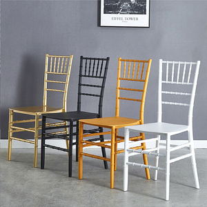 <span class=keywords><strong>Sillas</strong></span> Chiavari de Resina PP Dorada Comercial Resistentes, para Eventos, Comedor, Salón de Banquetes de Hotel, Jardín, Alquiler, Bodas - Product Image 2
