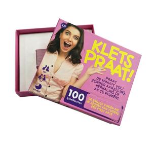 <span class=keywords><strong>Jeu</strong></span> <span class=keywords><strong>de</strong></span> cartes en papier personnalisé imprimé sur mesure, fourniture directe du fabricant JP078, pour enfants, <span class=keywords><strong>jeu</strong></span> <span class=keywords><strong>de</strong></span> société Klets, langue néerlandaise, usage familial, 54-56 cartes - Product Image 1