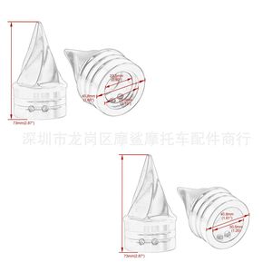 Hao Chang ฝาครอบเพลาหน้ารถจักรยานยนต์11x7x7อลูมิเนียม CNC สำหรับ Harley Traveler Sport dinah softtail ซีรีส์ - Product Image 2
