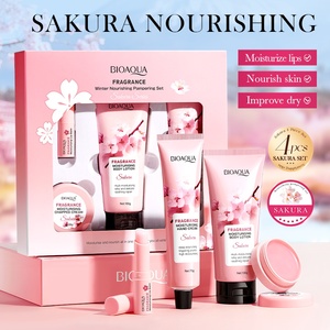 OEM Offres Spéciales de marque privée BIOAOUA Ensemble de luxe nourrissant d'hiver à fleurs de cerisier Ensemble hydratant et hydratant pour tous types de peau - Product Image 4