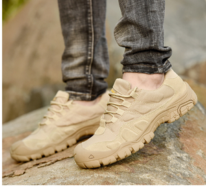 Chaussures de sport, de randonnée, d'été, de travail, d'entraînement, de course et tactiques DFS0729 en stock, noires, kaki, vertes, avec empeigne en mesh - Product Image 3