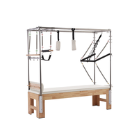 Pilates Cadillac en bois massif avec tour – Équipement de studio de Pilates portable pour la force, la flexibilité et l'équilibre du corps